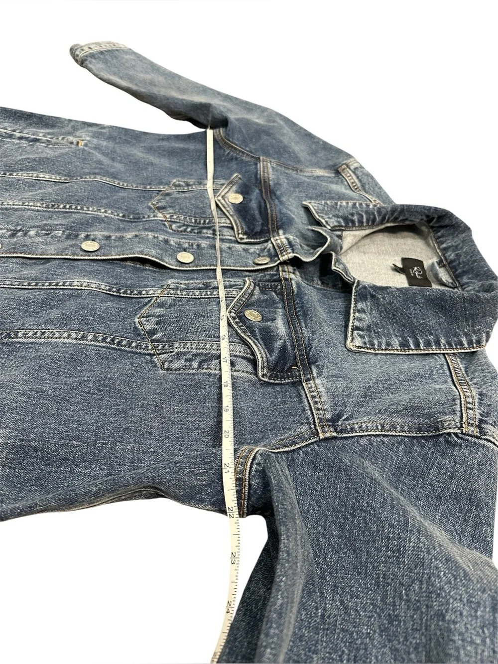 Rails Star Denim Jacket Grove Boyfriend Fit Medium Distressed Boho Western M